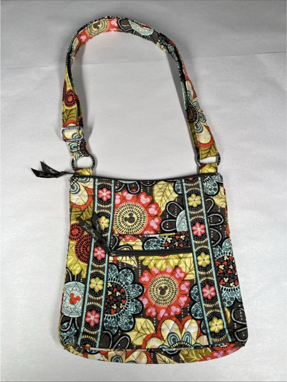 Vera Bradley x Disney Parks Perfect Petals Crossbody Purse Bag 10"x11"